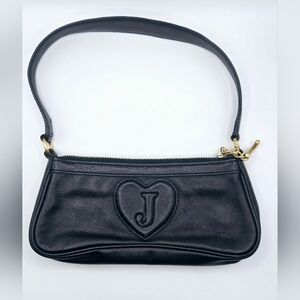 Juicy Couture Y2K VTG Mini Baguette Black Shoulder L Great Condition FREE SHIP